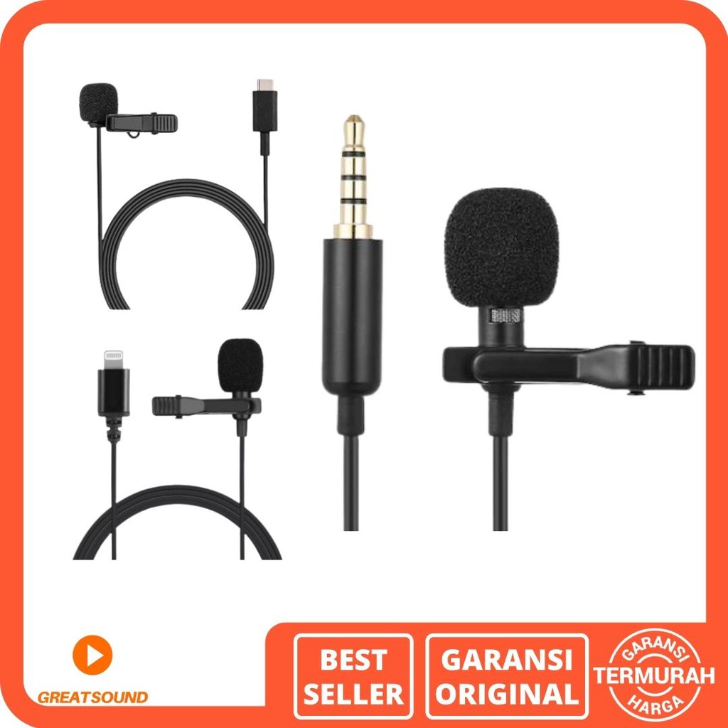 Mikrofon Mini Tipe C Mikrofon Mini AUX Mikrofon Mini Lightning Mic Condenser Microphone Mini Mic