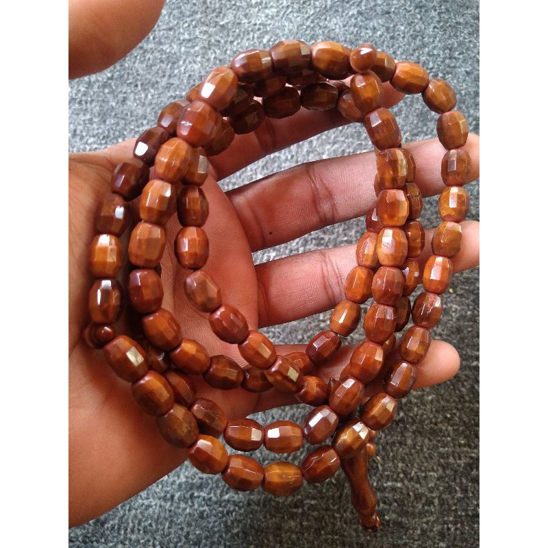 tasbih kokka motif cutting nanas 99 butir ± 9 mm (samping)