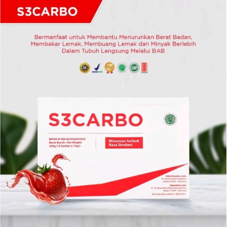 s3CARBO (minuman detox peluntur lemak)