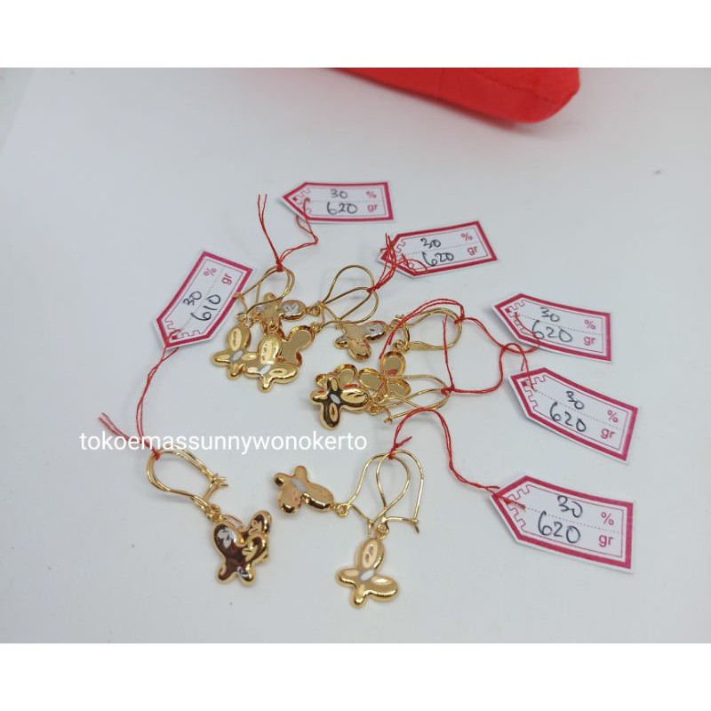 Anting dewasa emas asli kadar 300%375%