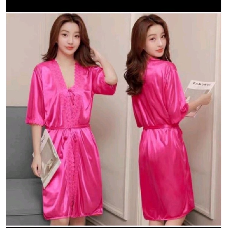 uqv kimono set baju tidur dress tidur baju haram hot