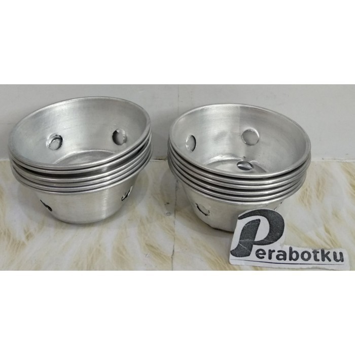 Cetakan Bolu Kukus Kecil Alumunium C Pendek/Loyang Cupcake