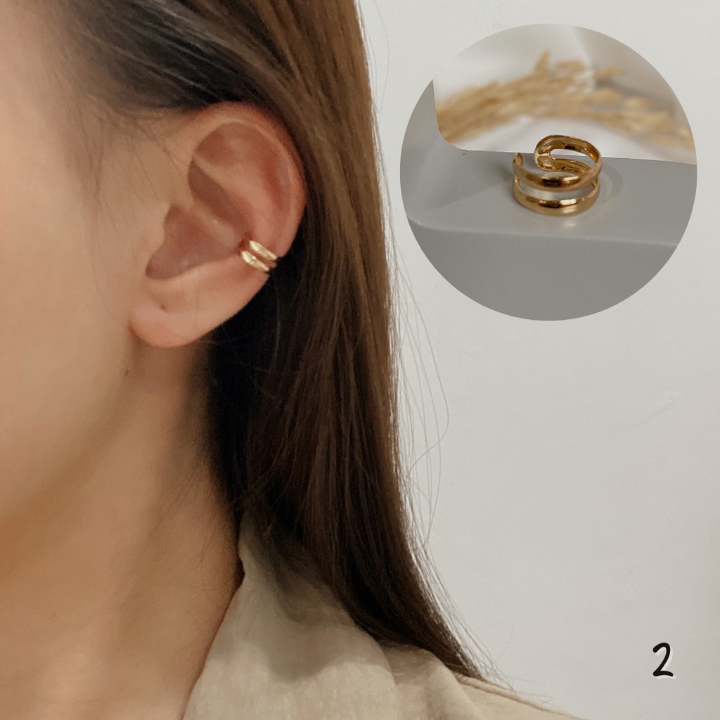 Clip Earring - Anting Cuff / Earcuff / Anting Jepit Tanpa Tindik