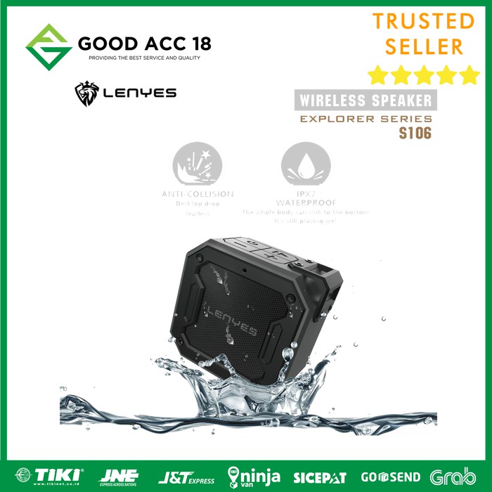 Speaker Bluetooth Lenyes S106 Waterproof Splashproof
