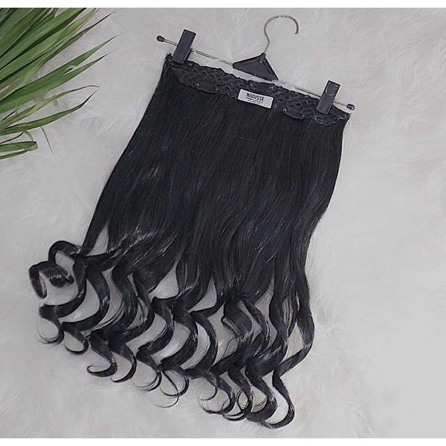 HAIR CLIP HITAM BY SV / HAIRCLIP / HAIR CLIP CURLY / HAIR CLIP OMBRE / RAMBUT PALSU / JEPIT RAMBUT