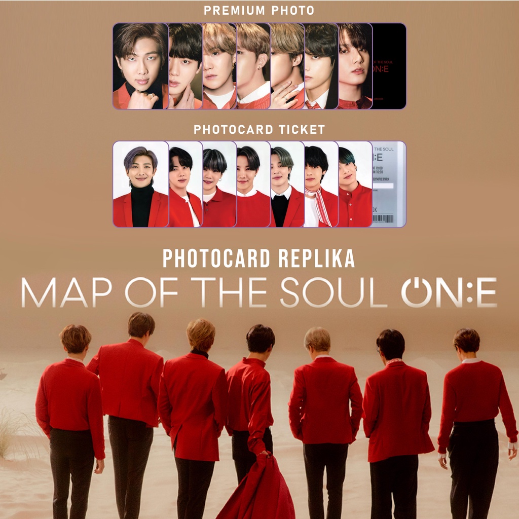 [REPLIKA BTS] PHOTOCARD MOTS ON:E PREMIUM TICKET PHOTO UNOFFICIAL