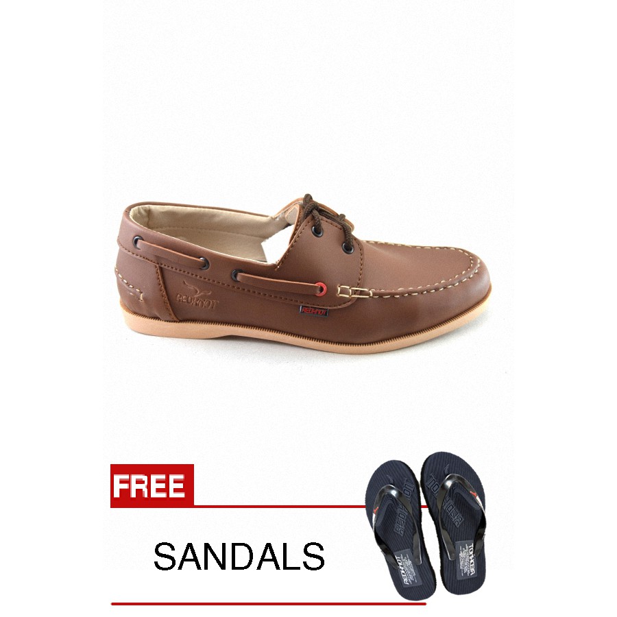 

Redknot - Sneakers Fuerte Coklat + Bonus Sandal Senilai Rp.25.000,00