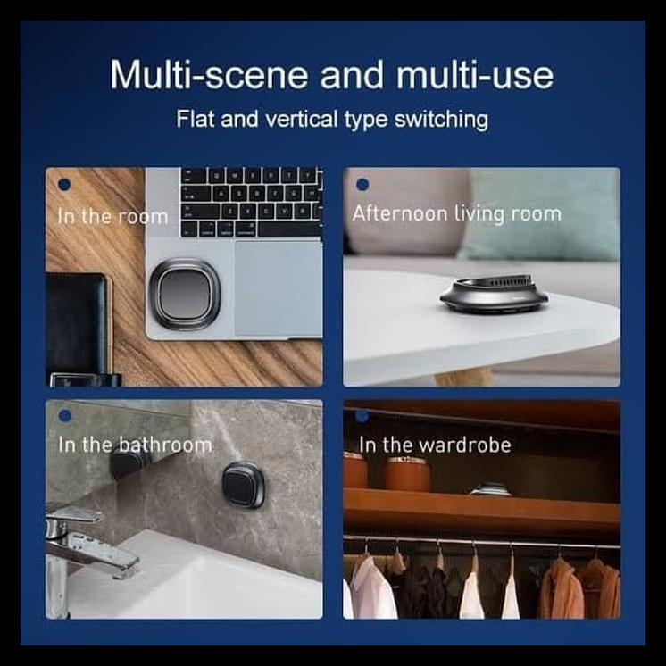 TERMURAH BASEUS MINI VOLCANO CAR FRAGRANCE HOLDER / PARFUM PENGHARUM MOBIL - SILVER