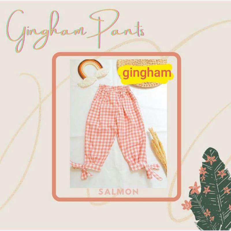 gingham pants 1-6 tahun