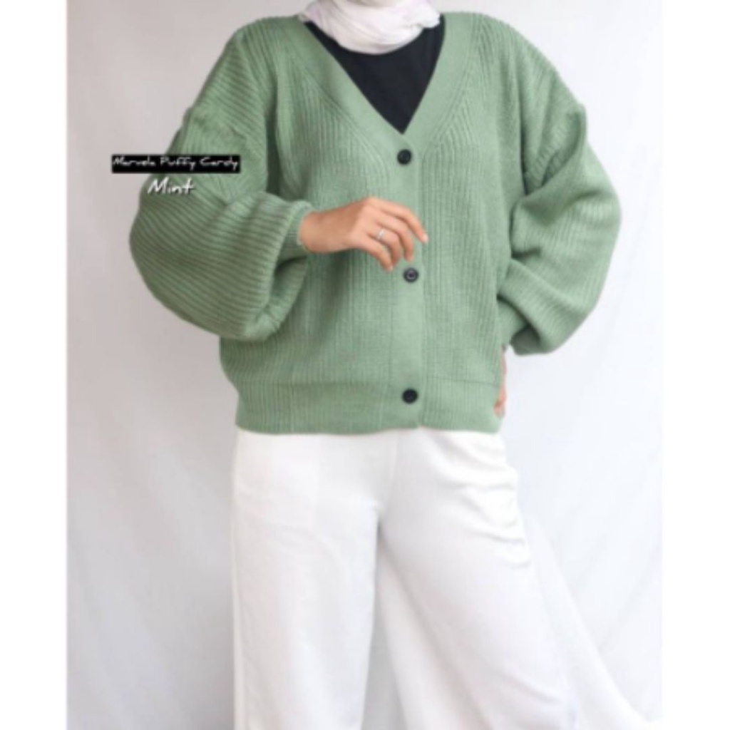 Carra Cardy Cardigan Rajut Wanita Outer Knit Tebal Halus Premium Realpict Korean Style