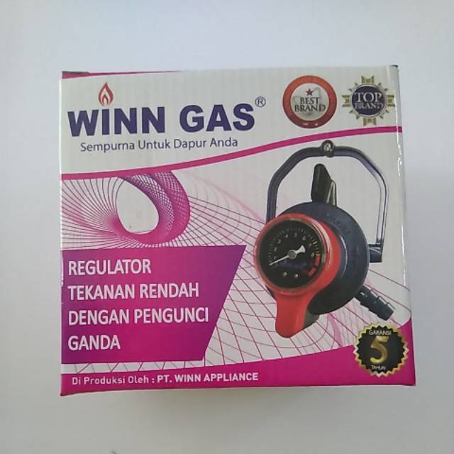 Regulator Gas Tekanan Rendah Kunci Ganda Winn Gass