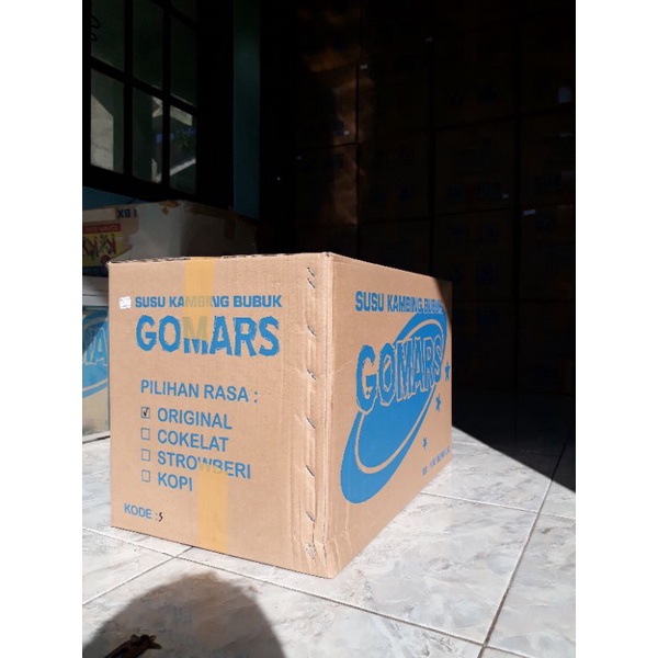 

Gomars Susu kambing etawa Serbuk isi 100kotak perkotak 200 gram