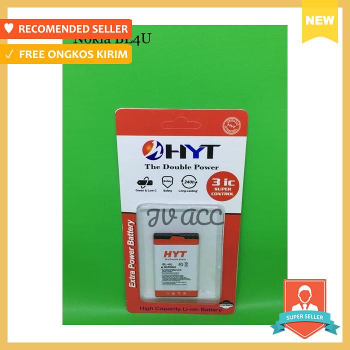 BATTERY BATERAI HYT DOUBLE POWER NOKIA BL4S BL4U BL5B BL5F BL5J BL5K - BATERAI HANDPHONE