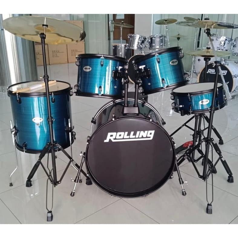 Drum Set Rolling JB-1026 JB1026 ROLLING JB 1026 DRUM SET AKUSTIK ORIGINAL