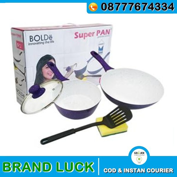 SUPER PAN SET PURPLE LUX500 BOLDe PANCI SUPERPAN SET Ungu 5Pc Purple Pan