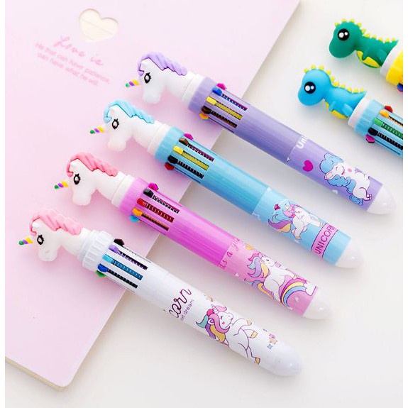 

TKB Pulpen 10 Warna Unicorn / Pena Kepala Unicorn