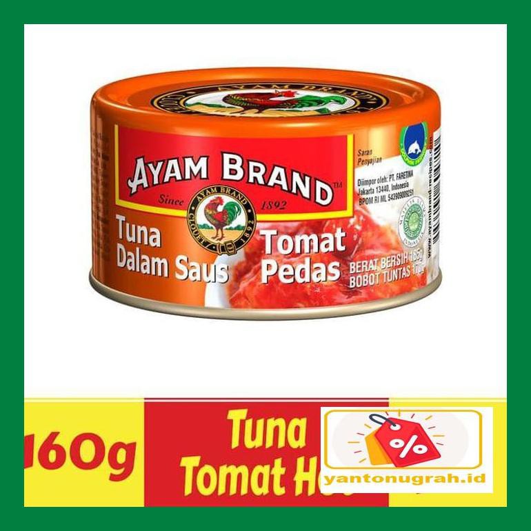 

Ytnksot Ikan Tuna Kaleng Paket 6 Pcs Tomat Pedas Ayam Brand 160Gr Sotyt07