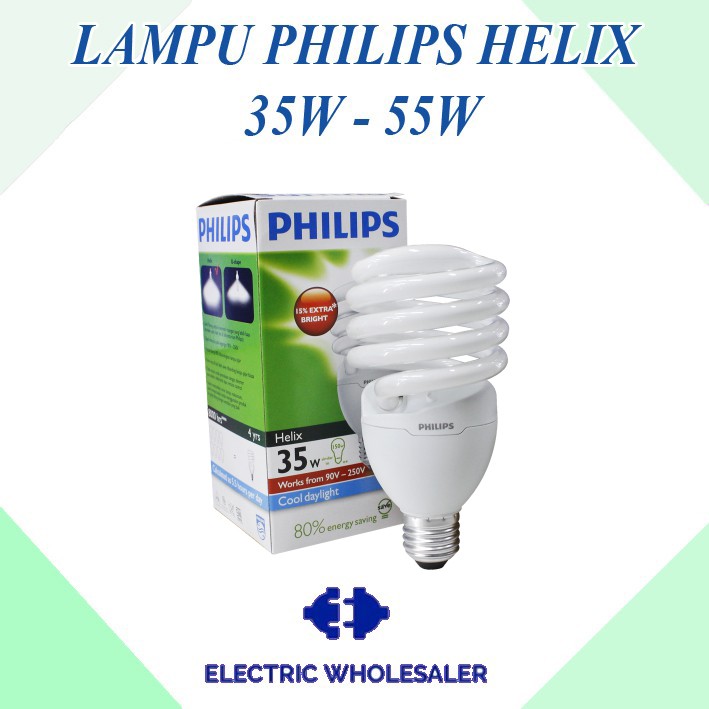 LAMPU PHILIPS HELIX 35W , 45W ,  55W