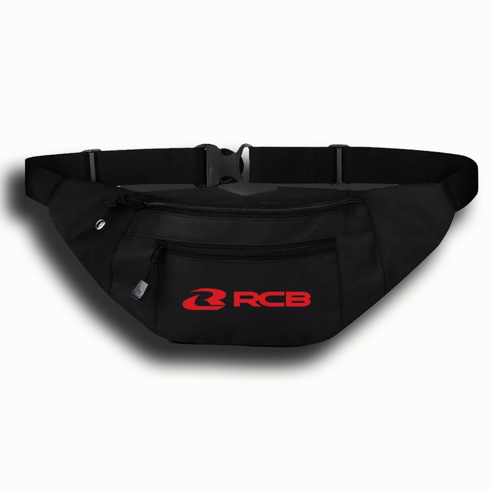 WAISTBAG PRIA RCB RACING BOY TAS PINGGANG SLINGBAG HITAM
