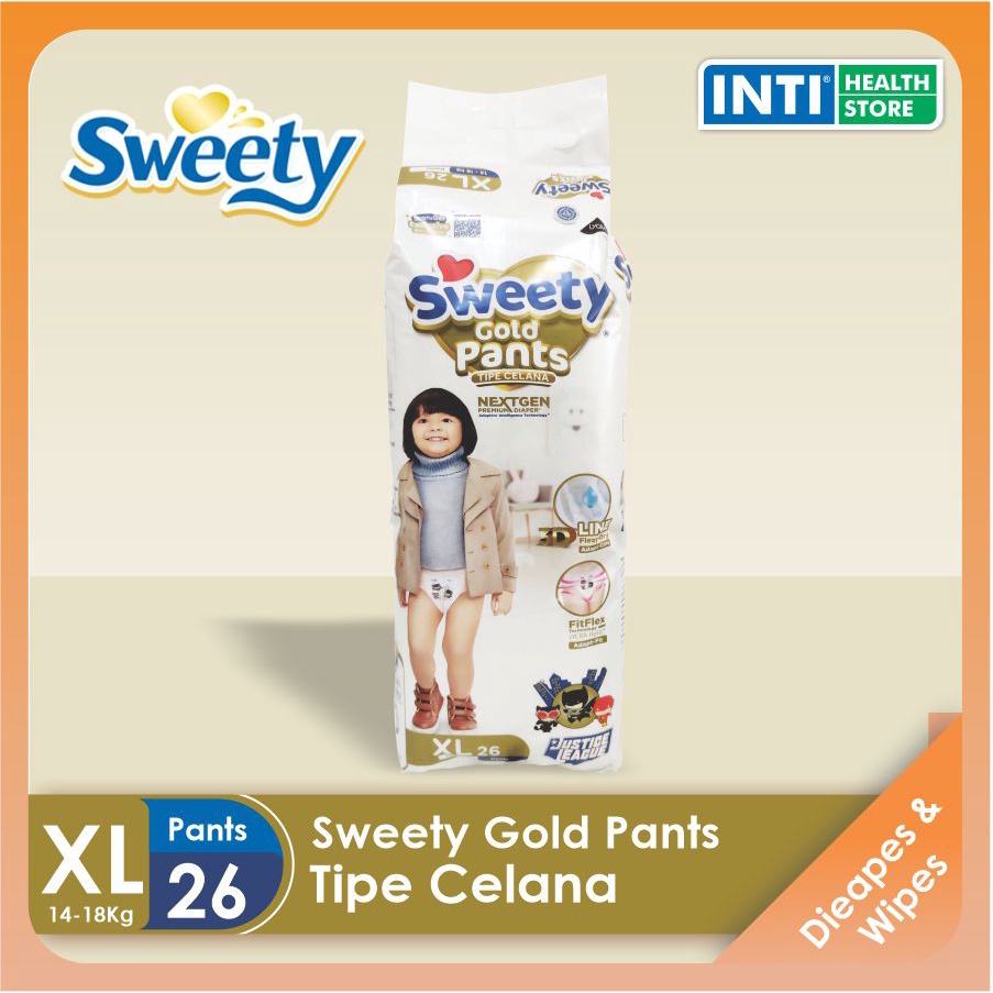 Sweety | Gold Pants XL 26 | Popok Bayi