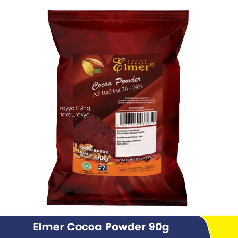 

Coklat Bubuk Elmer Cocoa Powder African Red 20-24% 90gr