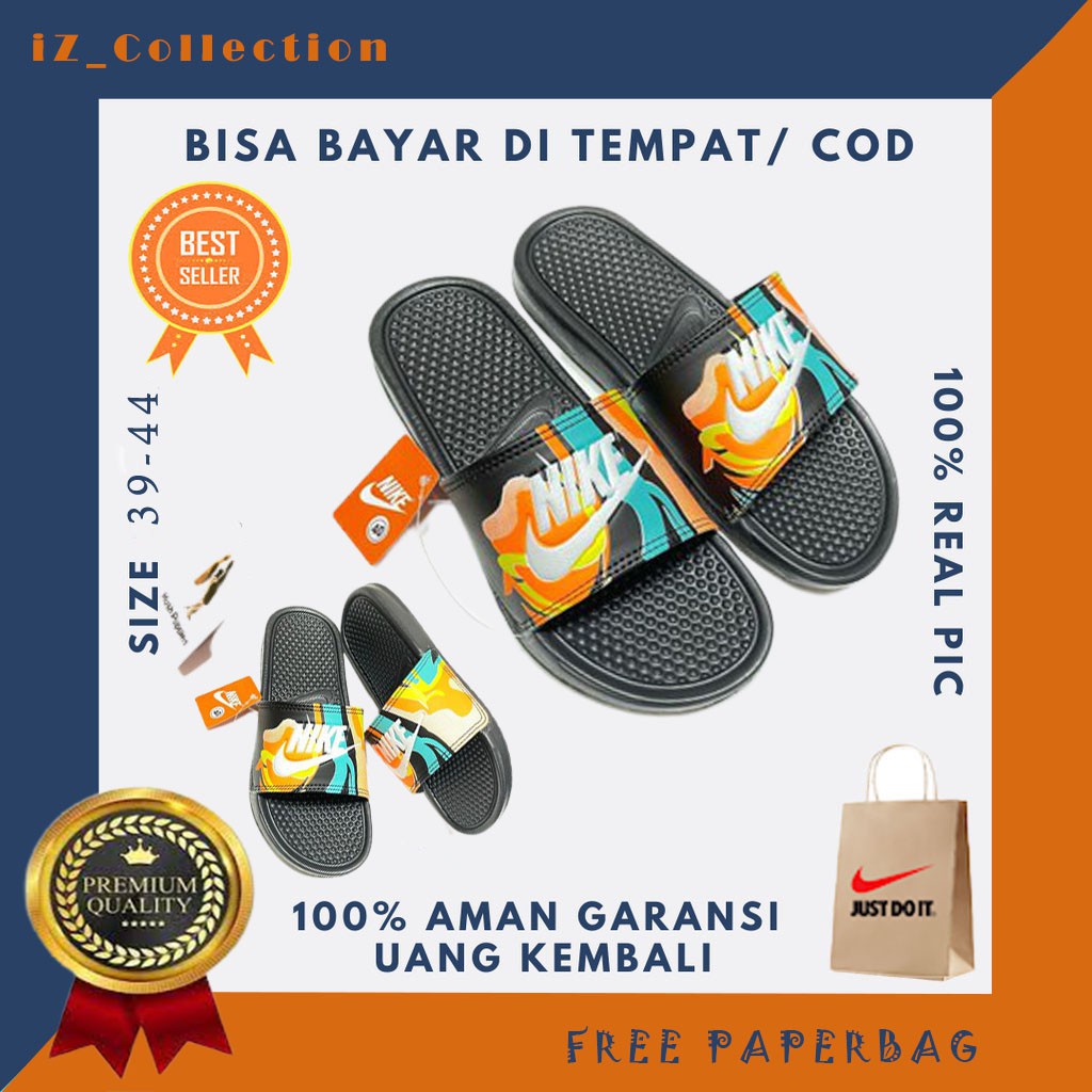 Sandal | Sendal Slide Selop Slop on Karet Nike Pria Wanita | C14