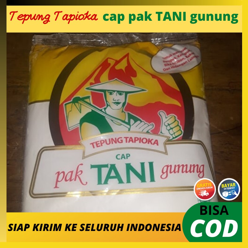 

TEPUNG TAPIOKA CAP PAK TANI GUNUNG 500 gram