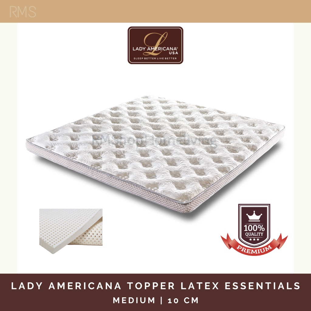 Lady Americana Topper Latex Essentials / Topper Matras / Topper Mattress / Toper Latex / Kasur Latex