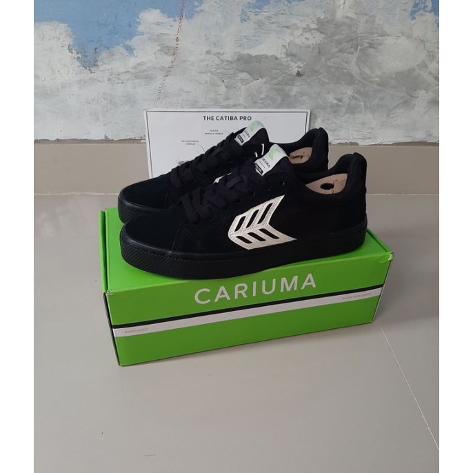 SEPATU ORIGINAL100% CARIUMA THE CATIBA PRO ALL BLACK SKATEBOARD/FREE KAOSKAKI/BISA COD