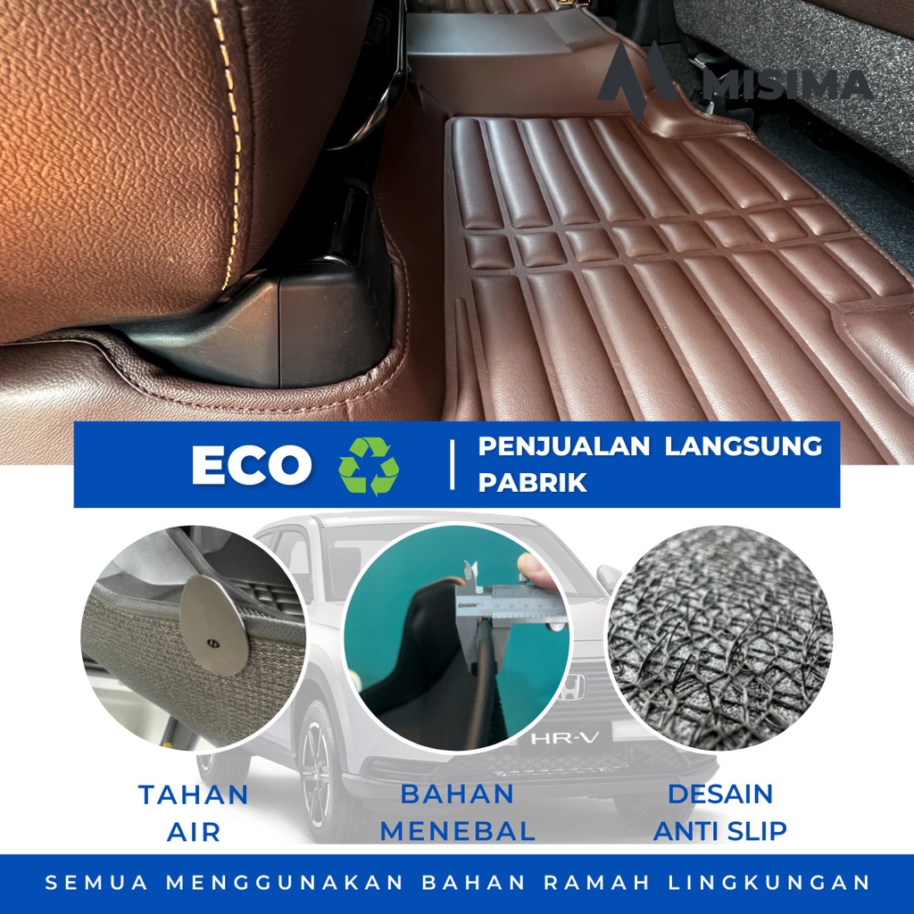 Karpet 5D / Car Mats Toyota Fortuner / Innova 2016 - 2022 Motif Carbon Premium