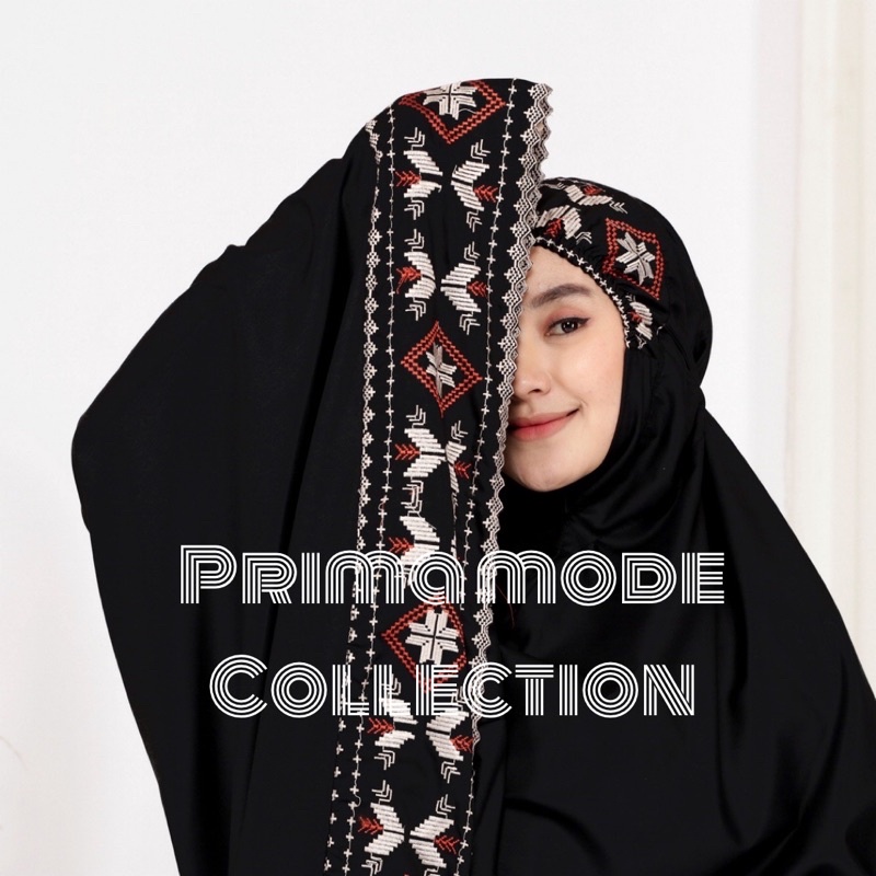 PRIMA MODE - Mukena Azura Series Flowly | Mukena Katun 2in1 Traveling Pouch Motif | Mukena Motif Mewah Lasercut Mukena Terbaru