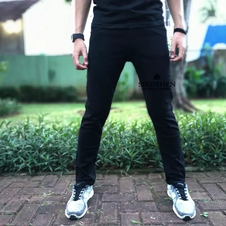 Celana Jeans Panjang Skinny Pria Jeans Stretch // Celana Jeans Pria Kekinian // Celana Pensil Pria M