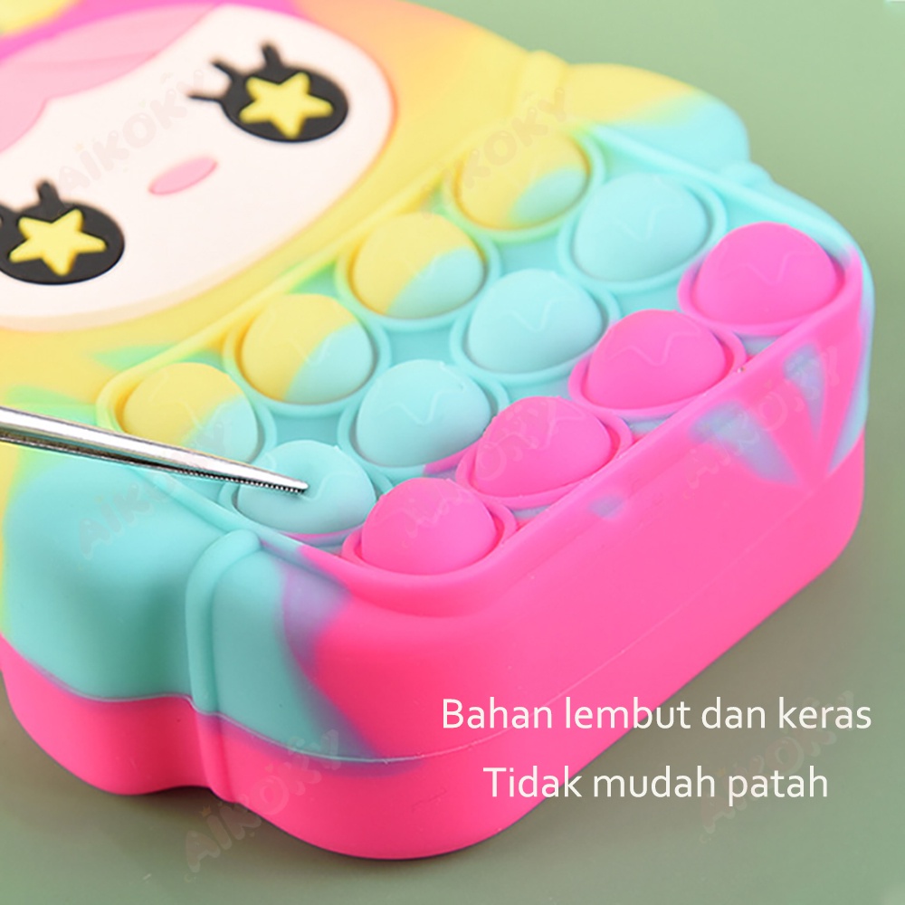 Aikoky Tas Pop It Anak Selempang Kelinci Fashion