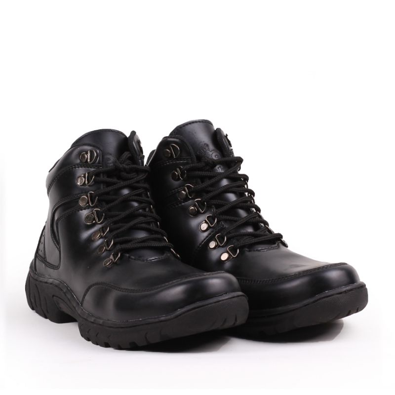 Sepatu Safety Motor Turing Spatu Sapety Pria Sapatu Sefety Laki Laki Sepatoe Kerja Ujung Besi Hitam-6