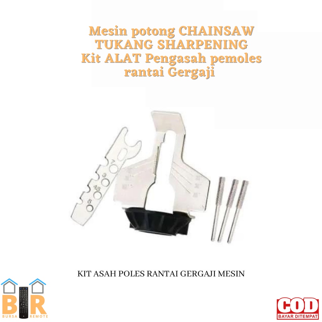 Mesin potong CHAINSAW TUKANG SHARPENING Kit ALAT Pengasah pemoles rantai Gergaji