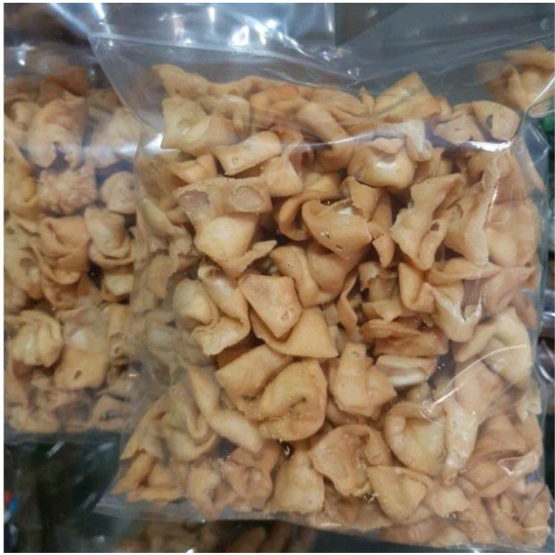 Jual Keripik Pangsit Lipat Rasa Gurih Asin Berat Grm Shopee Indonesia