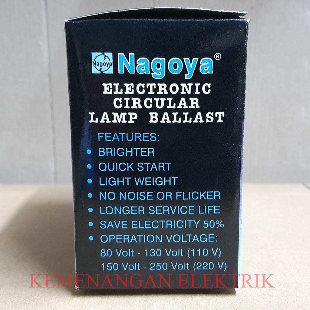 NAGOYA ELECTRONIC BALLAST CIRCULAR LAMP NEON RING 32W 32 WATT 220 VOLT