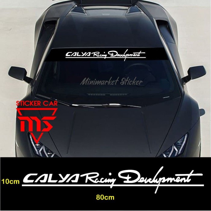 sticker calya racing development kaca stiker mobil toyota calya Keren