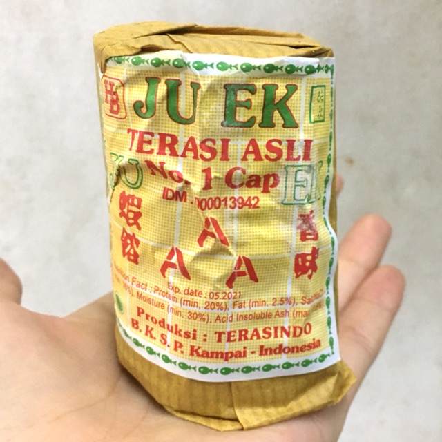 Satu (1) Terasi Juek Cap AAA ( Satu Buah ) 130g / Trasi Ju Ek / Terasi Ju Ek