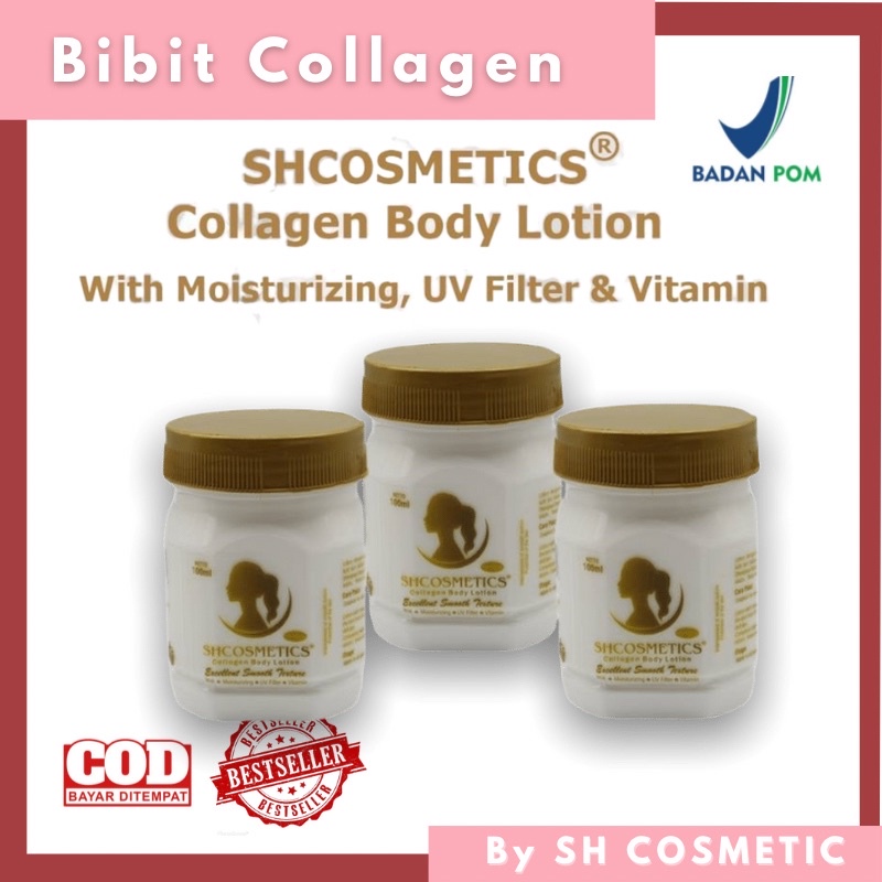 SH Bibit Collagen Mencerahkan pemutih memutihkan Lotion by SH COSMETIC ORIGINAL BPOM 100 %