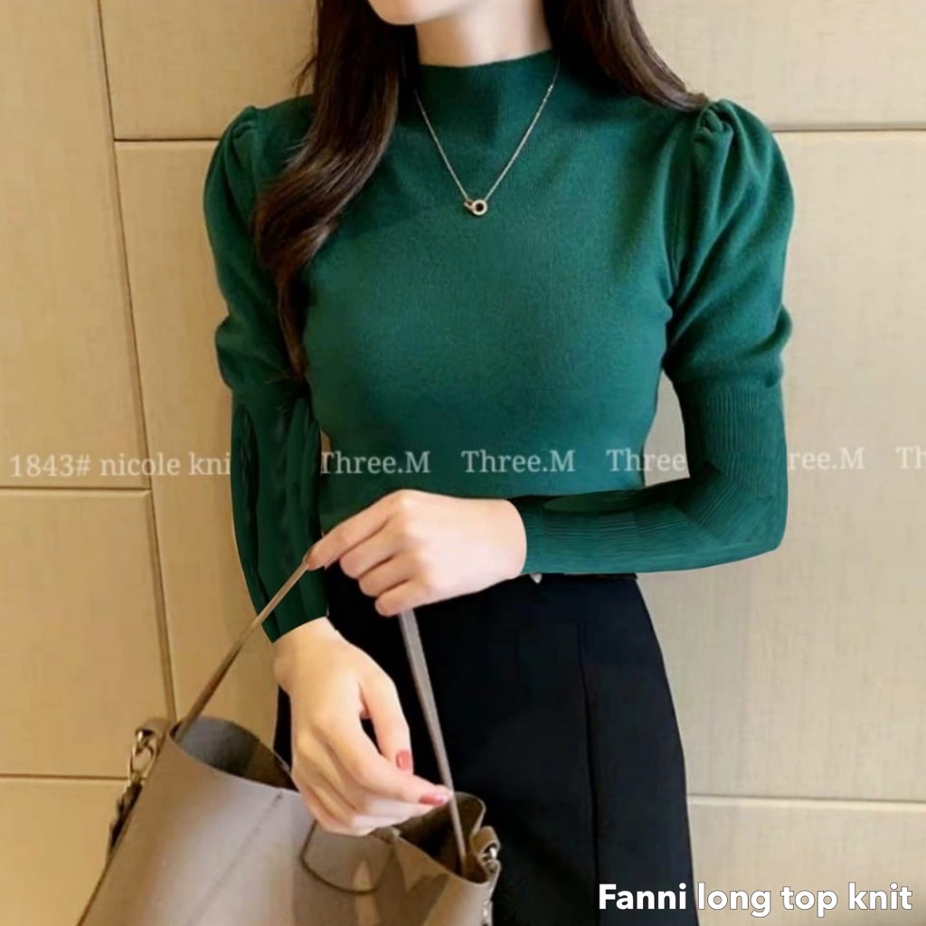 Fanni long top knit -Thejanclothes