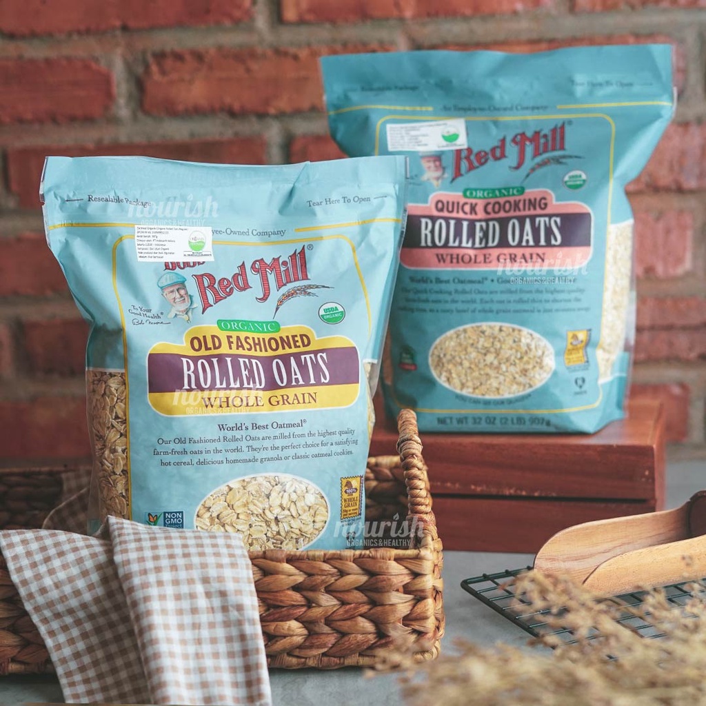 Bob's Red Mill, Organic Quick Cooking Rolled Oats, Whole Grain (907 g)
