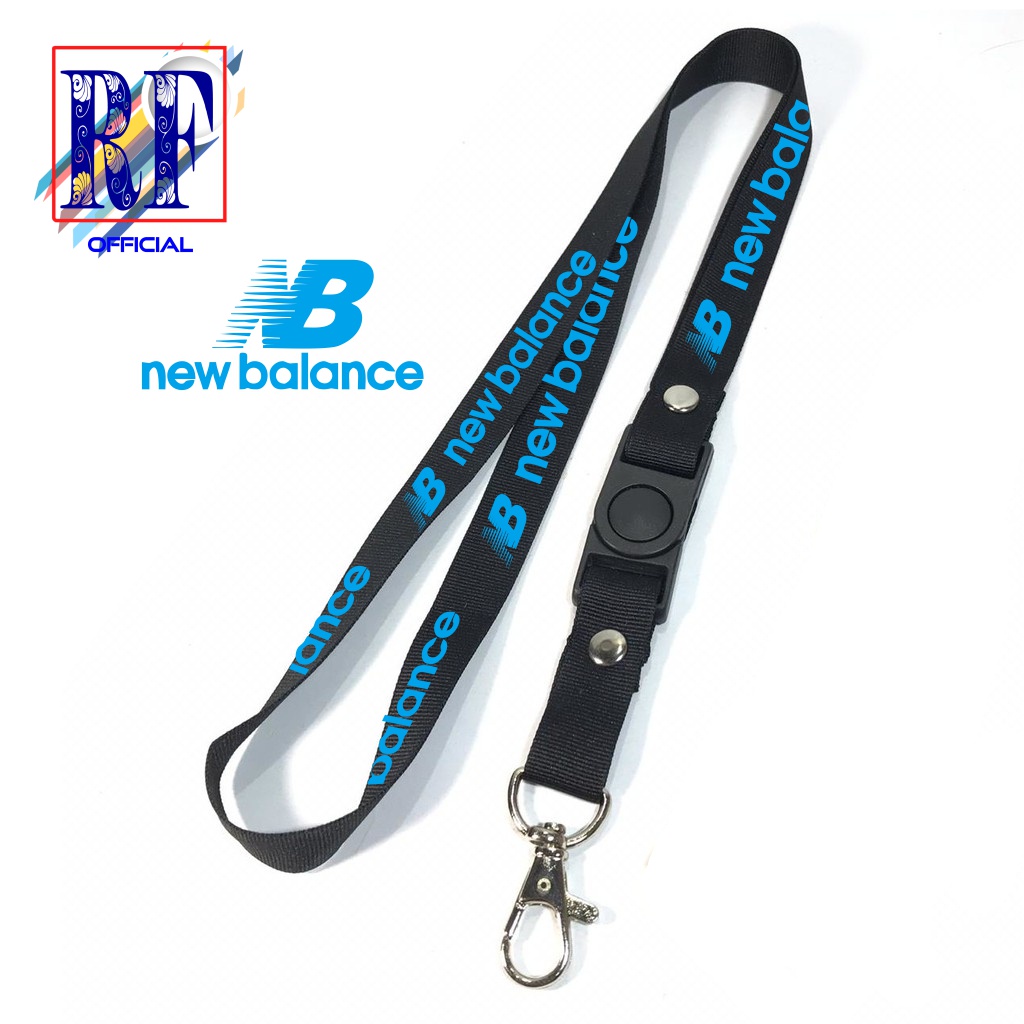 

Gantungan kunci NB NEW BALANCE BIRU APPAREL tali lanyard DISTRO gantungan leher id card name tag