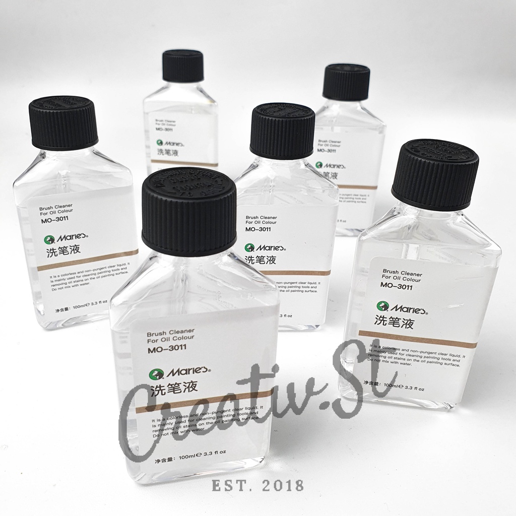 

RK MARIES Brush Cleaner 100 Ml Mo-3011 For Oil Colour Cairan Pembersih Kuas Cat Minyak