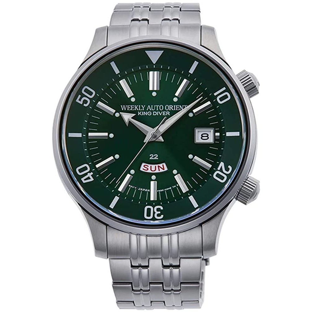 Jam Tangan  Orient RA-AA0D03E Automatic King Diver Green Dial Stainless Steel