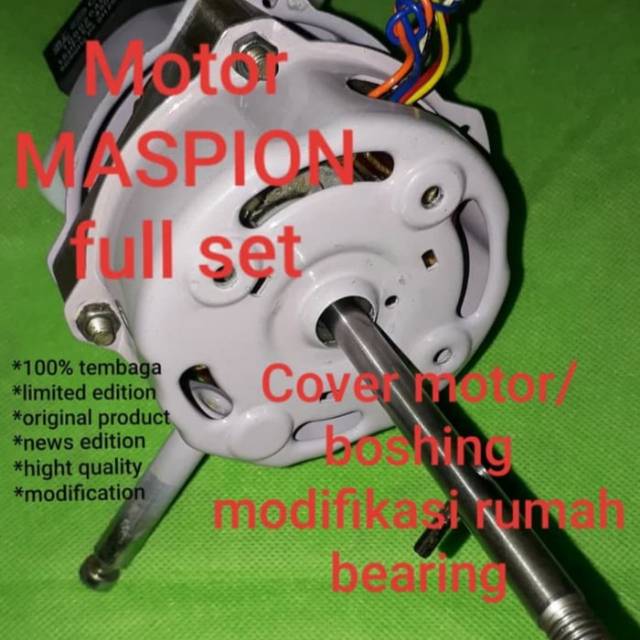 Dinamo kipas angin full set maspion busing modif bearing ASLI TEMBAGA
