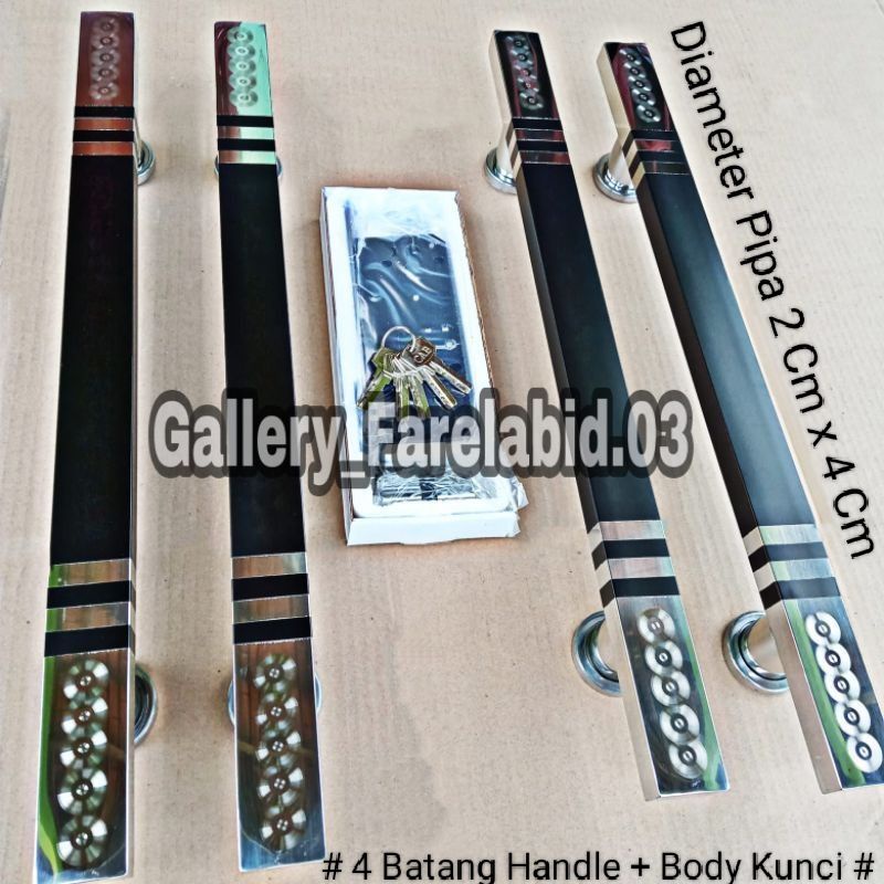 Full Set Handle Pintu Rumah Stainless Steel Kotak Jumbo Grafir 80 Cm Set Body Kunci Gagang Pintu Rumah Modern Mewah 60 Cm Set Bodi Pelor Pegangan Pintu Kupu Tarung Besar 45 Cm Tarikan Pintu Rumah Utama Minimalis