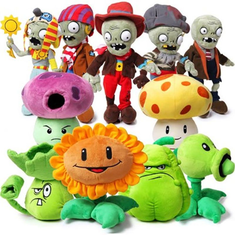 Mainan Boneka Stuffed Plush Plants vs Zombies Ukuran Plants Stuffed Plush Toys Doll for Kids Gifts