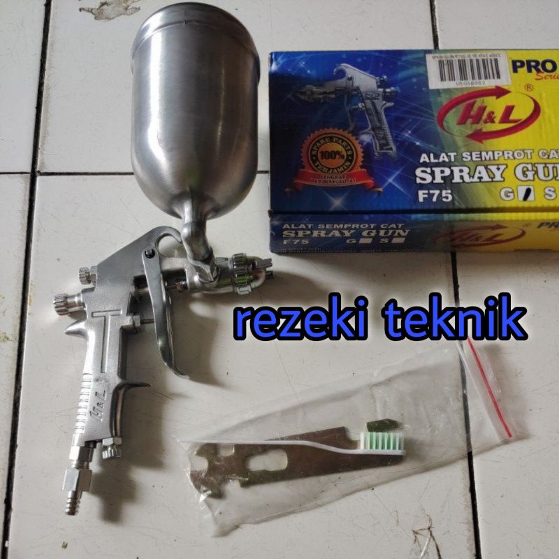 spray gun F75 t/atas h&L/ semprotan cat F75 t/atas h&L