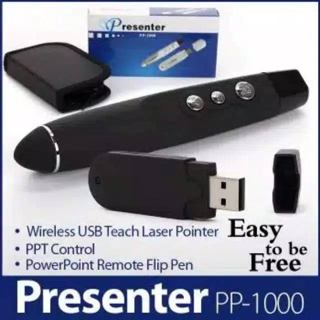 Laser Pointer PP1000 Wireless Presenter Presentasi